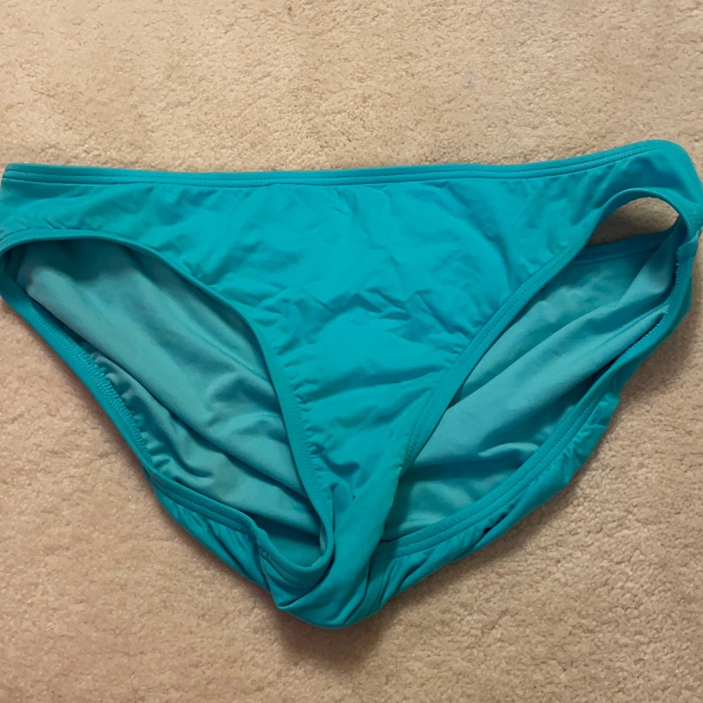 DKNY BLUE BIKINI BOTTOMS SIZE M